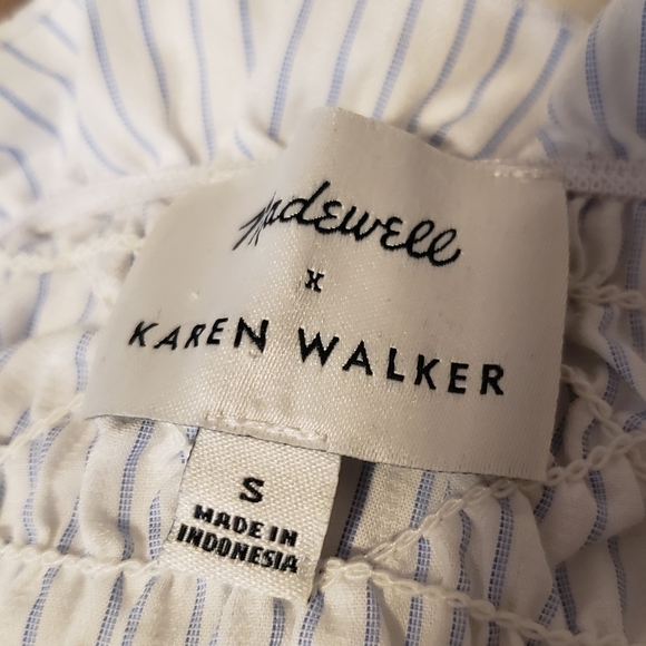 Madewell x Karen Walker Striped Ruffle Top - Picture 4 of 9